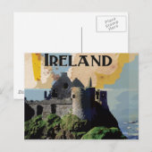 Ierland Vintage Reisposter Briefkaart (Voorkant / Achterkant)