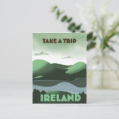 Ierland vintage reisposter briefkaart (Staand voorkant)