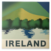 Ierland vintage reisposter canvasprint tegeltje (Voorkant)