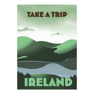 Ierland vintage reisposter foto afdruk