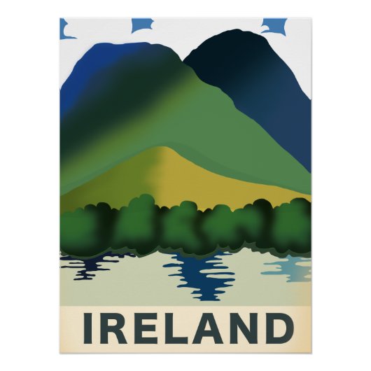 Ierland vintage reisposter perfect poster (Voorkant)
