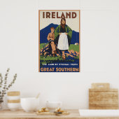 Ierland Vintage Reisposter Print (Keuken)