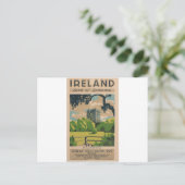 Ierland Vintage Travel Briefkaart (Staand voorkant)