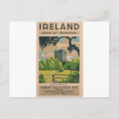 Ierland Vintage Travel Briefkaart (Voorkant)