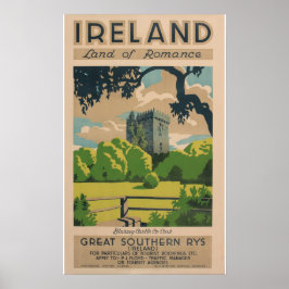 Ierland Vintage Travel Poster