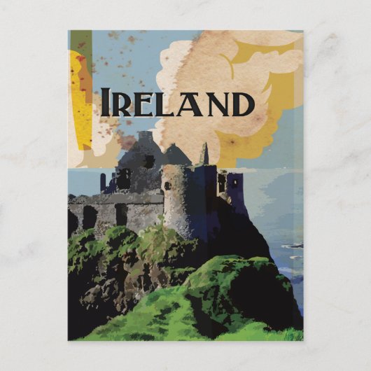 Ierland Vintage Travel Poster Briefkaart (Voorkant)