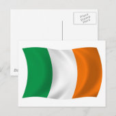 Ierland Vlag Ansichtkaart Briefkaart (Voorkant / Achterkant)