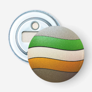 Ierland vlag Colors-Chrome door Shirley Taylor Button Flesopener