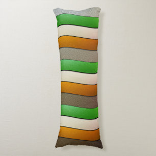 Ierland vlag Colors-Chrome door Shirley Taylor Lichaamskussen