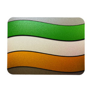 Ierland vlag Colors-Chrome door Shirley Taylor Magneet