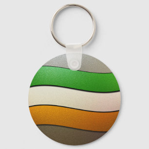 Ierland vlag Colors-Chrome door Shirley Taylor Sleutelhanger