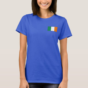 Ierland vlag en kaart dk T-Shirt