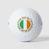 Ierland vlag grappige Ierse aangepaste tekst Golfballen (Voorkant)