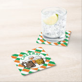 IERLAND VLAG Iers bier Kartonnen Onderzetters (Insitu)