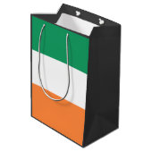 Ierland Vlag: Ierse Banier, Gratis VK Medium Cadeauzakje (Achterkant Gekanteld)
