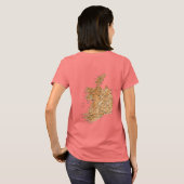 Ierland vlag + kaart T-Shirt (Achterkant volledig)