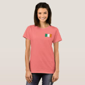 Ierland vlag + kaart T-Shirt (Voorkant volledig)