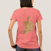 Ierland vlag + kaart T-Shirt (Achterkant)