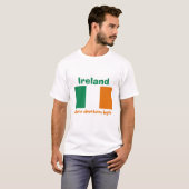 Ierland Vlag + Kaart + Tekst T-shirt (Voorkant volledig)