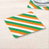 ierland-vlag kartonnen onderzetters (Schuin)