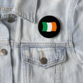 Ierland Vlag Knop Ronde Button 5,7 Cm (In situ)