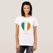 Ierland Vlag Liefje T-Shirt (Voorkant volledig)