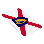 Ierland Vlag Magnet - Cross & Harp Shield Magneet (Rechterzijde)