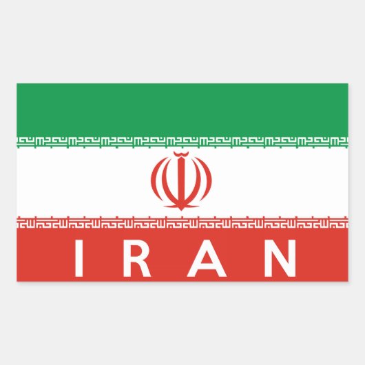 ierland vlag naam tekst rechthoekige sticker (Voorkant)