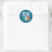 Ierland Vlag Ondersteuning Ronde Sticker (Tas)