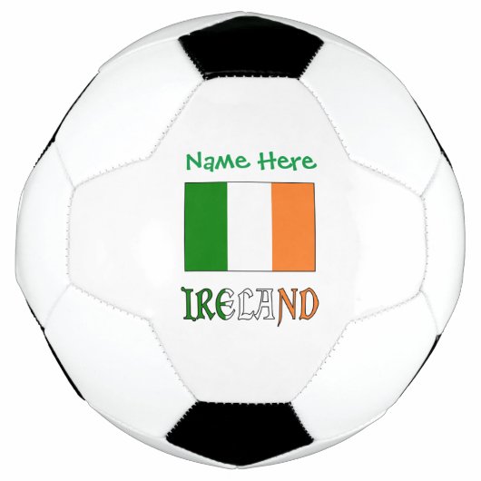 Ierland Vlag Persoonlijk Voetbal (Voorkant)