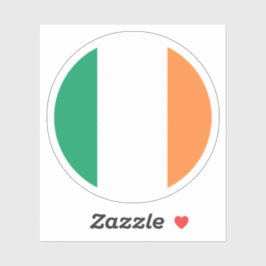 Ierland Vlag Ronde Sticker