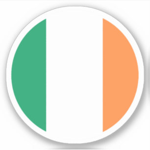Ierland Vlag Ronde Sticker