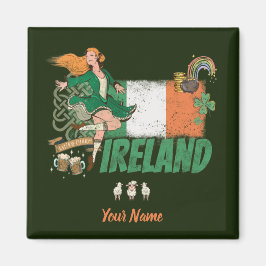 Ierland vlag St. Patrick's Day souvenir Magneet