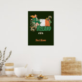 Ierland vlag St. Patrick's Day souvenir Poster (Keuken)