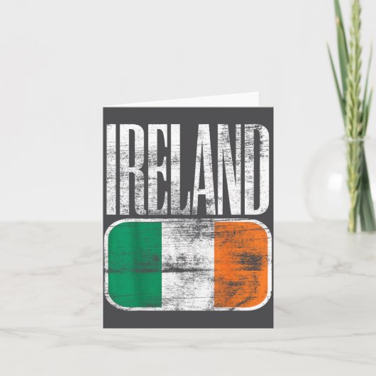 Ierland Vlag Steun Kaart (Voorkant)
