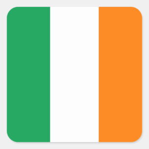 ierland-vlag vierkante sticker