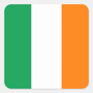 ierland-vlag vierkante sticker