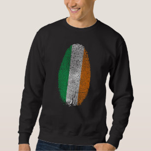 Ierland vlag vingerafdruk Het staat in mijn DNA-ca Trui
