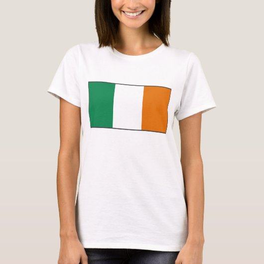 Ierland Vlag x Kaart T-shirt (Voorkant)