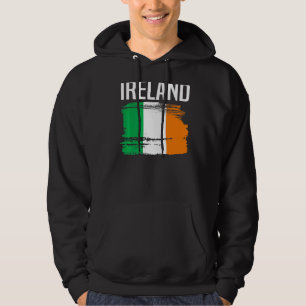 Ierland vlaggen St Patricks Day  Verstoorde Ir Hoodie