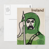 Ierland vliegend poster briefkaart (Voorkant / Achterkant)