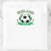 Ierland voetbal design rechthoekige sticker (Tas)