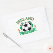 Ierland voetbal design rechthoekige sticker (Envelop)