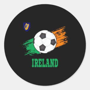 Ierland Voetbal Iers Voetbal Ierland Futbol Ronde Sticker