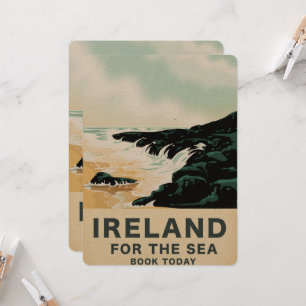 Ierland "Voor de Zee" Scheepvaartposter