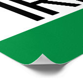 Ierland voor een briefkaart voor break-reizen poster (Hoek)