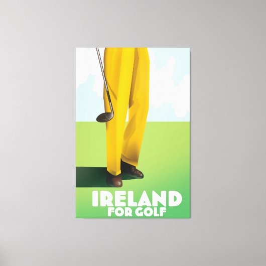 Ierland voor golf canvas afdruk (Voorkant)