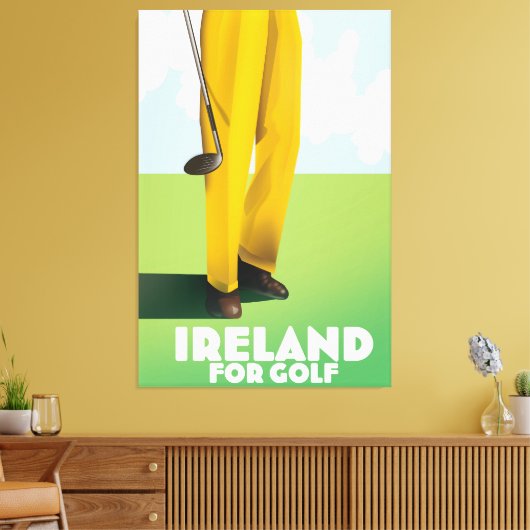 Ierland voor golf canvas afdruk (Insitu (Woonkamer))