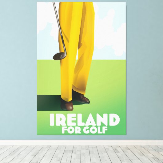Ierland voor golf canvas afdruk (Insitu (Houten vloer))
