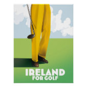 Ierland voor golf perfect poster (Voorkant)